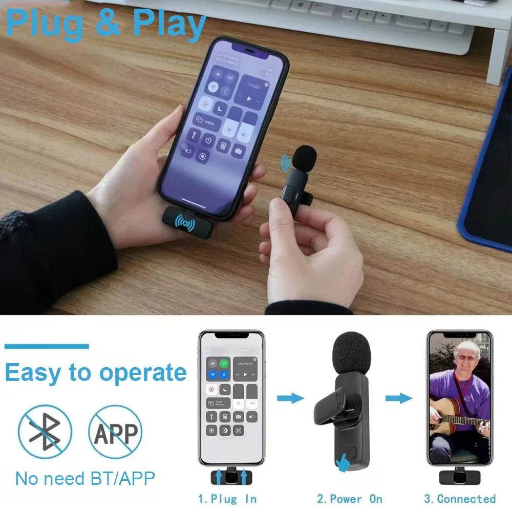 MiniK Wireless Clip-On Microphone Pro